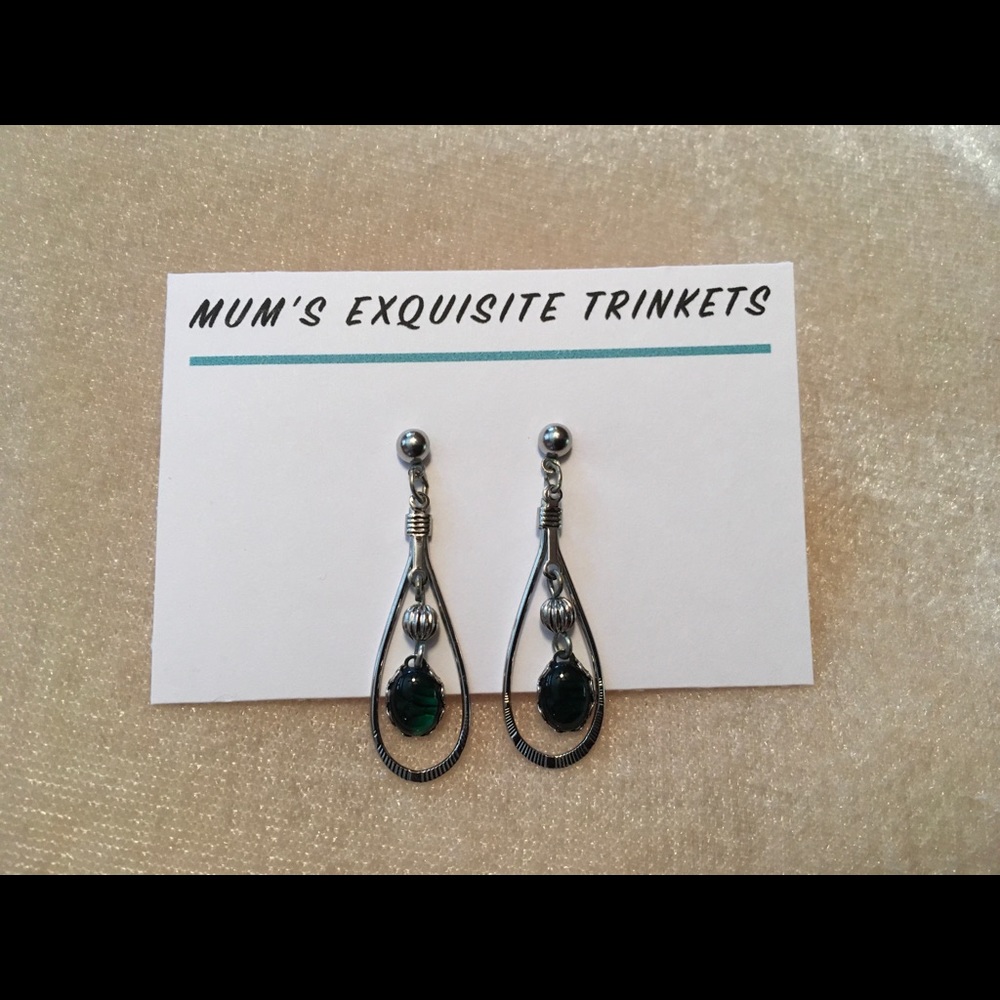 Silver & Turqoise Dangle Earrings